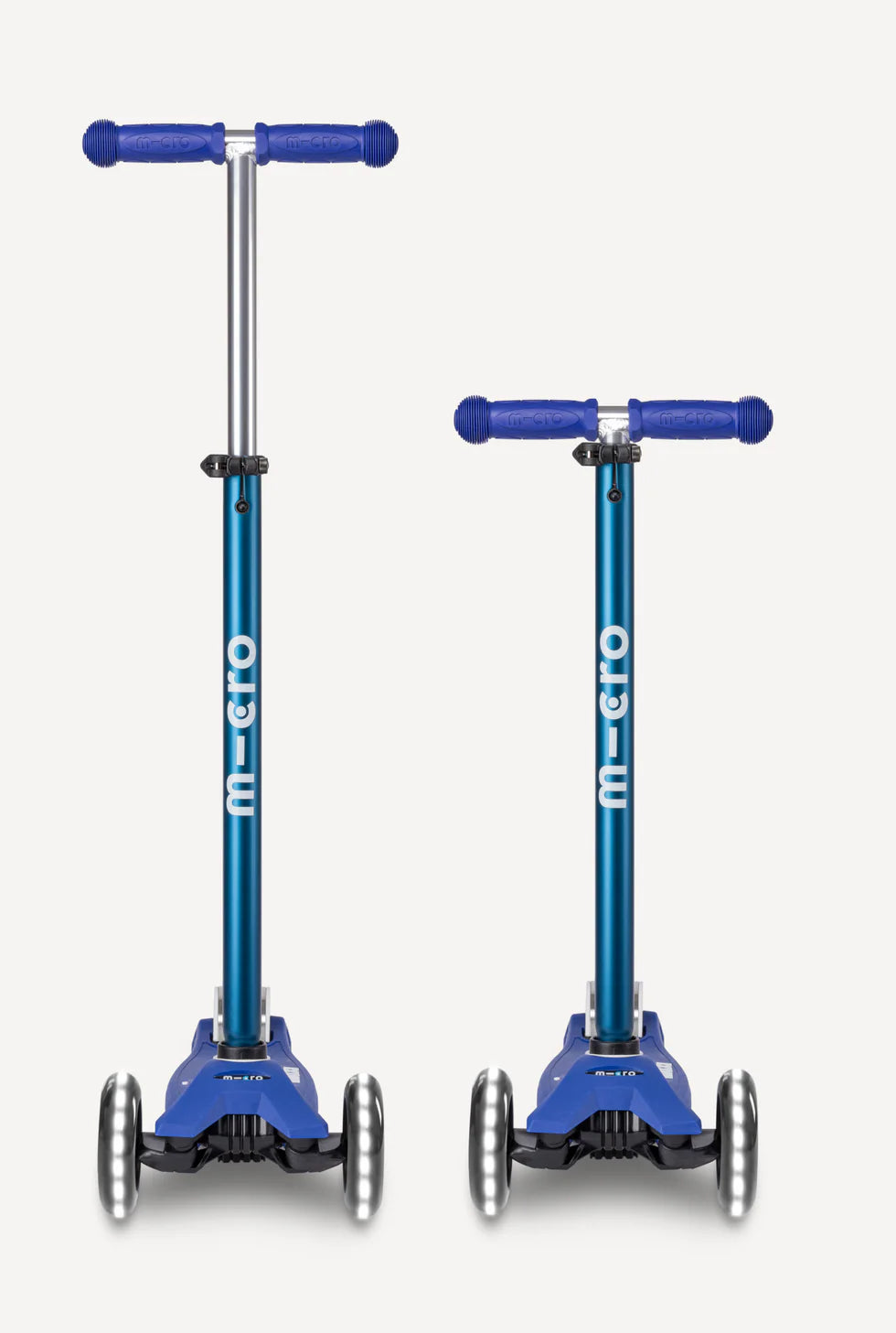 Micro Maxi LED Scooter: Blue/White: Ages 5 - 12