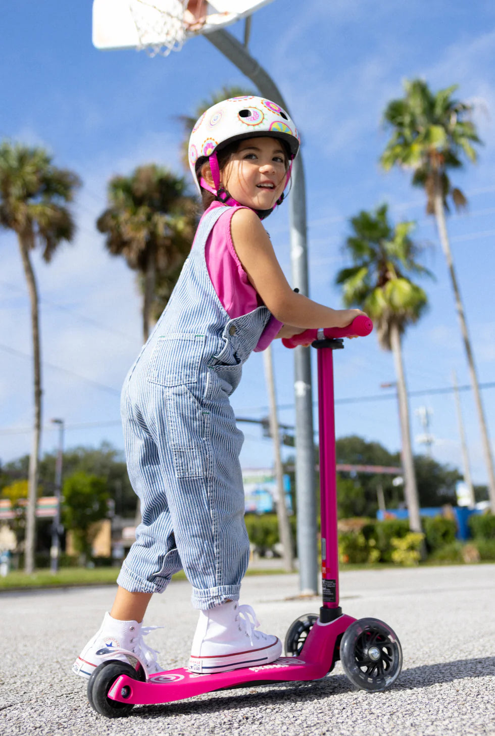 Micro Maxi LED Scooter - Pink