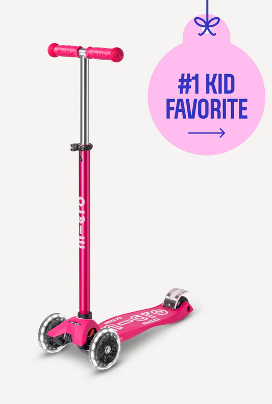 Micro Maxi LED Scooter - Pink