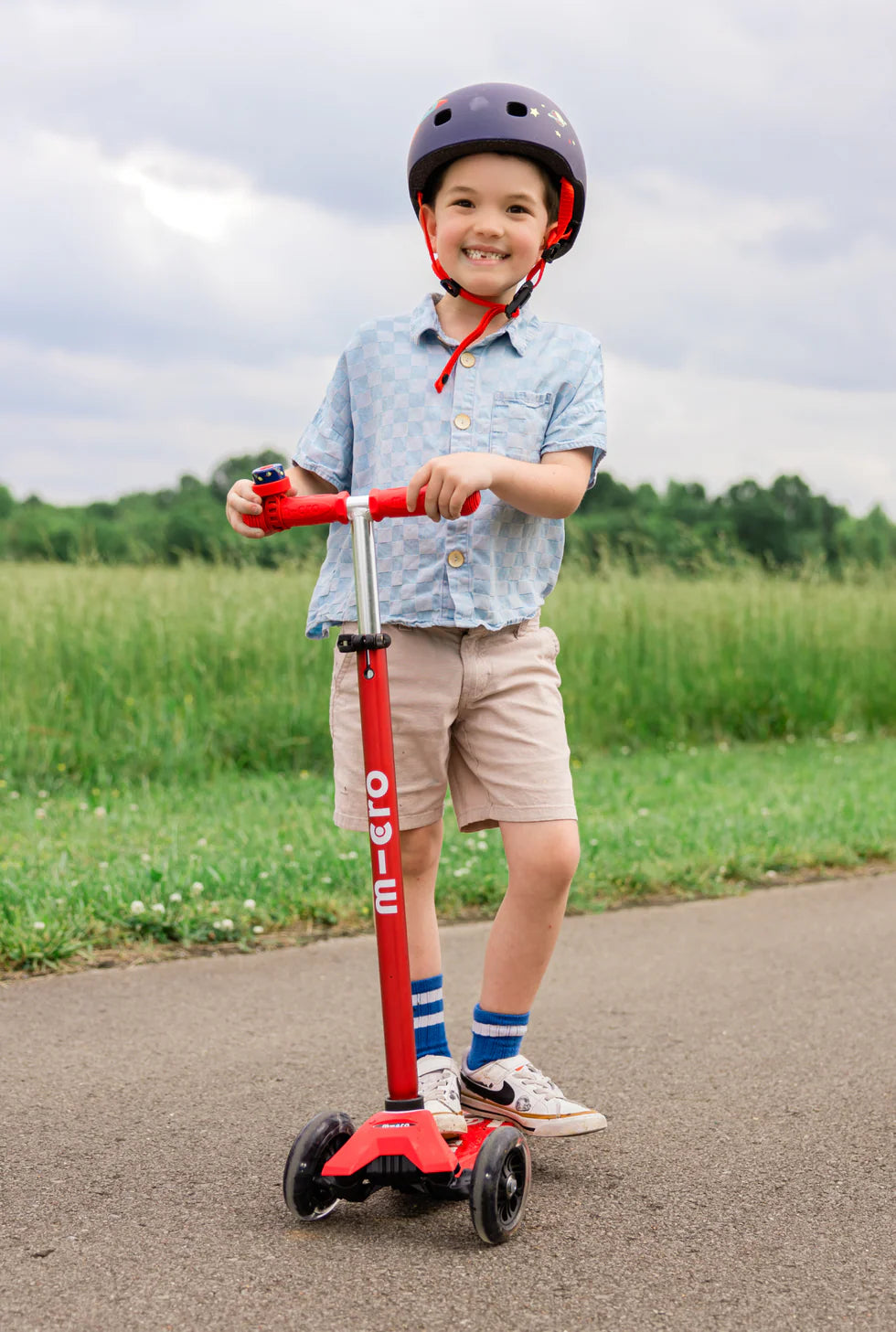 Micro Maxi LED Scooter - Red
