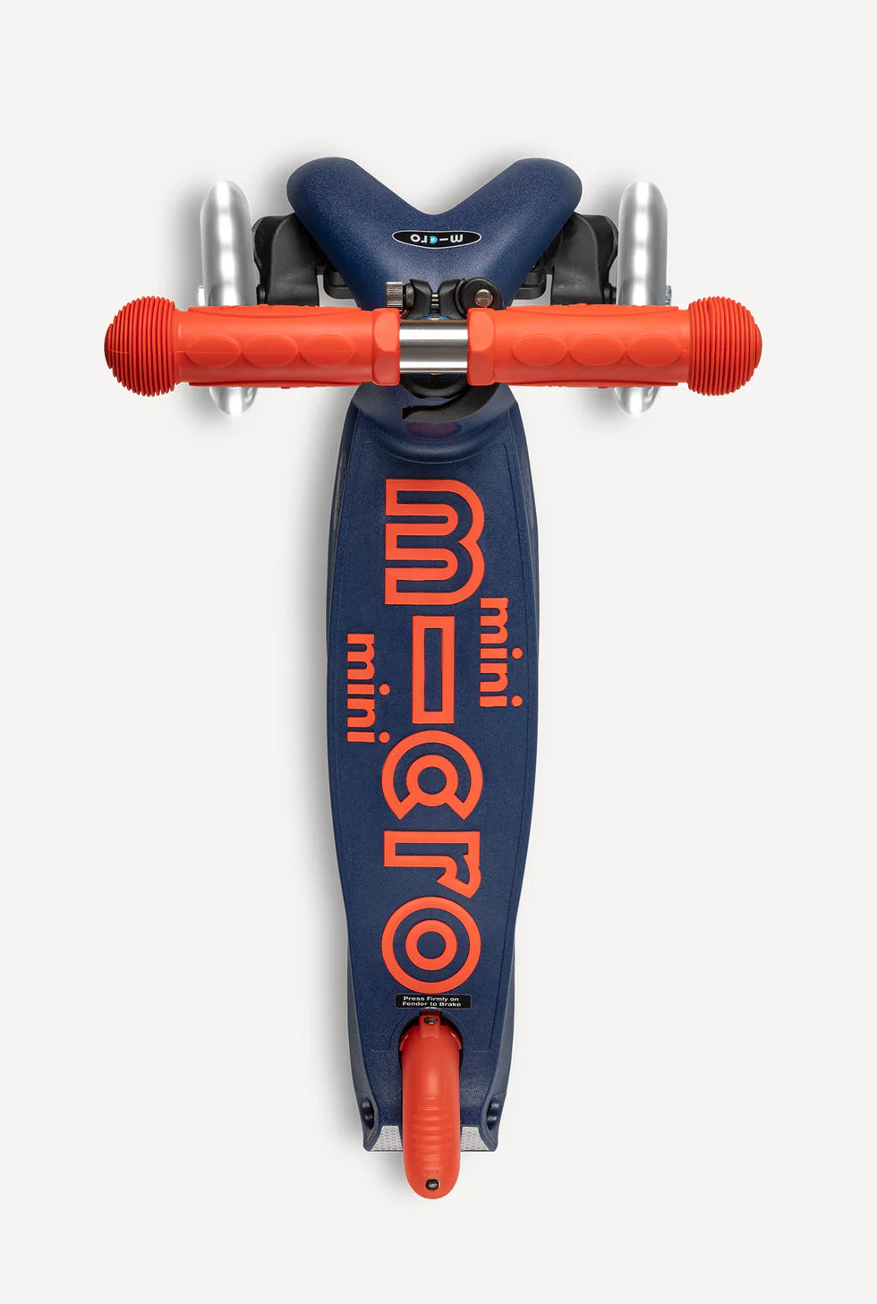 Micro Mini LED Scooter - Navy Blue/Red