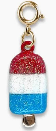 Gold Glitter Ice Pop Charm