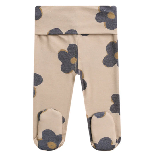Gemma in Tan Footed Baby Pants