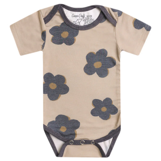 Gemma in Tan Short Sleeve Bodysuit
