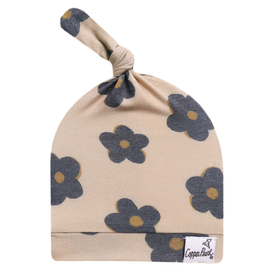 Gemma In Tan Top Knot Hat
