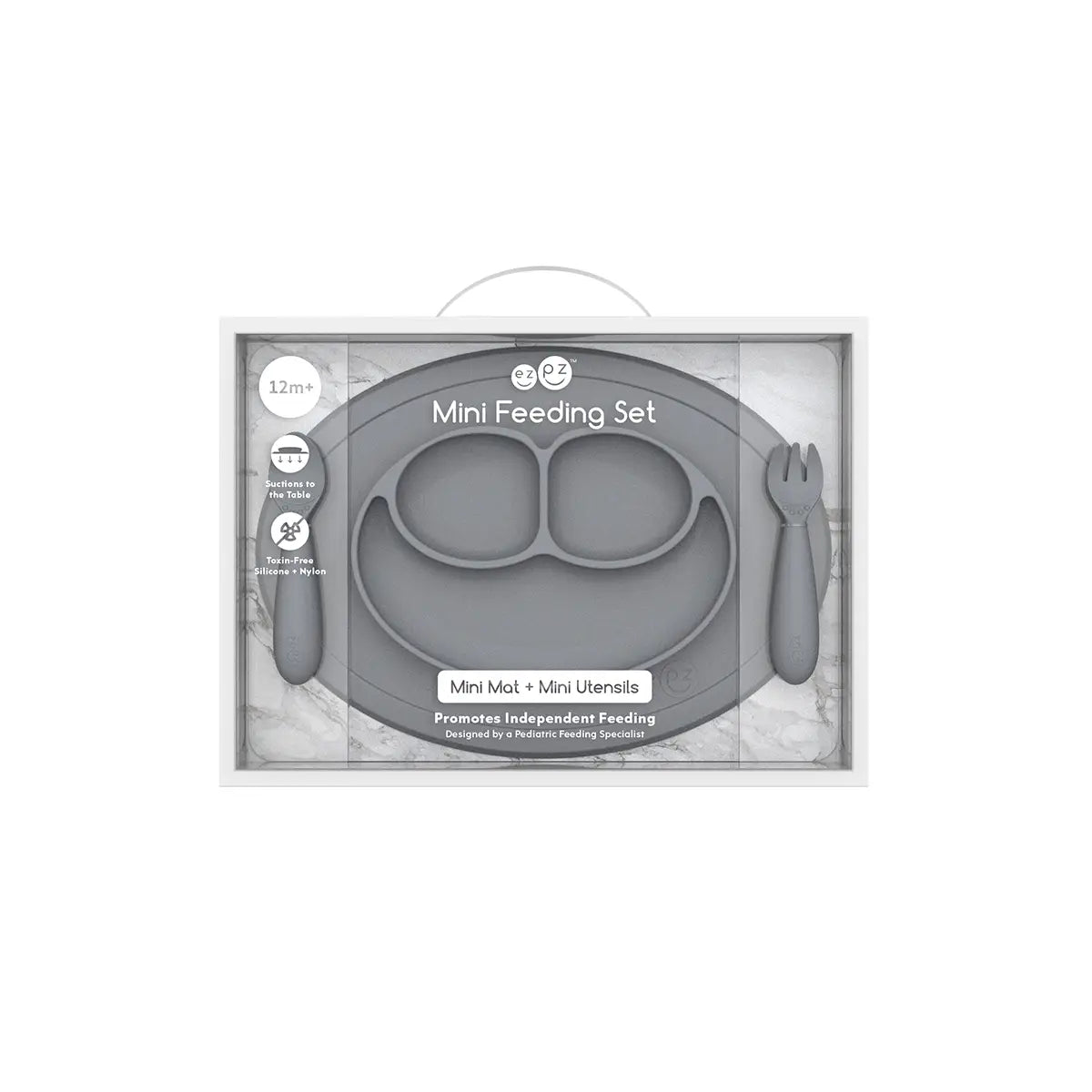 Gray Mini Feeding Set