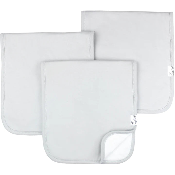 Gray Basics Burp Cloth Set (3-pack)