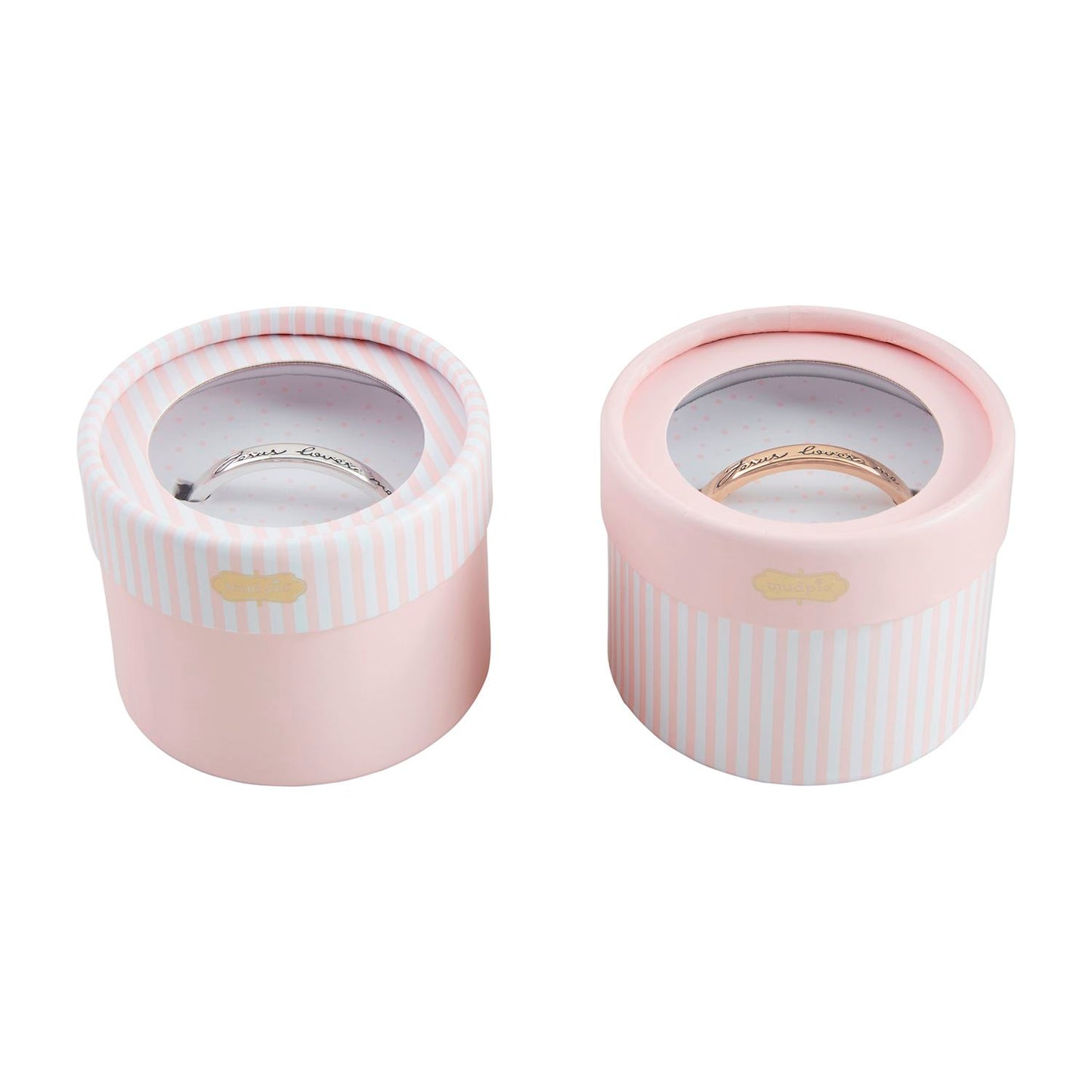 Silver Jesus Loves Me Cuff Bracelet