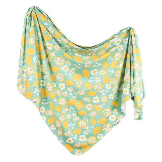 Lemon Knit Blanket Single