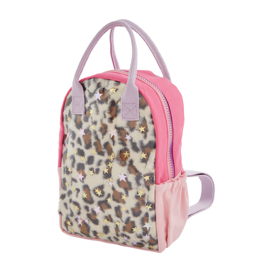 Leopard Vinyl Backpack