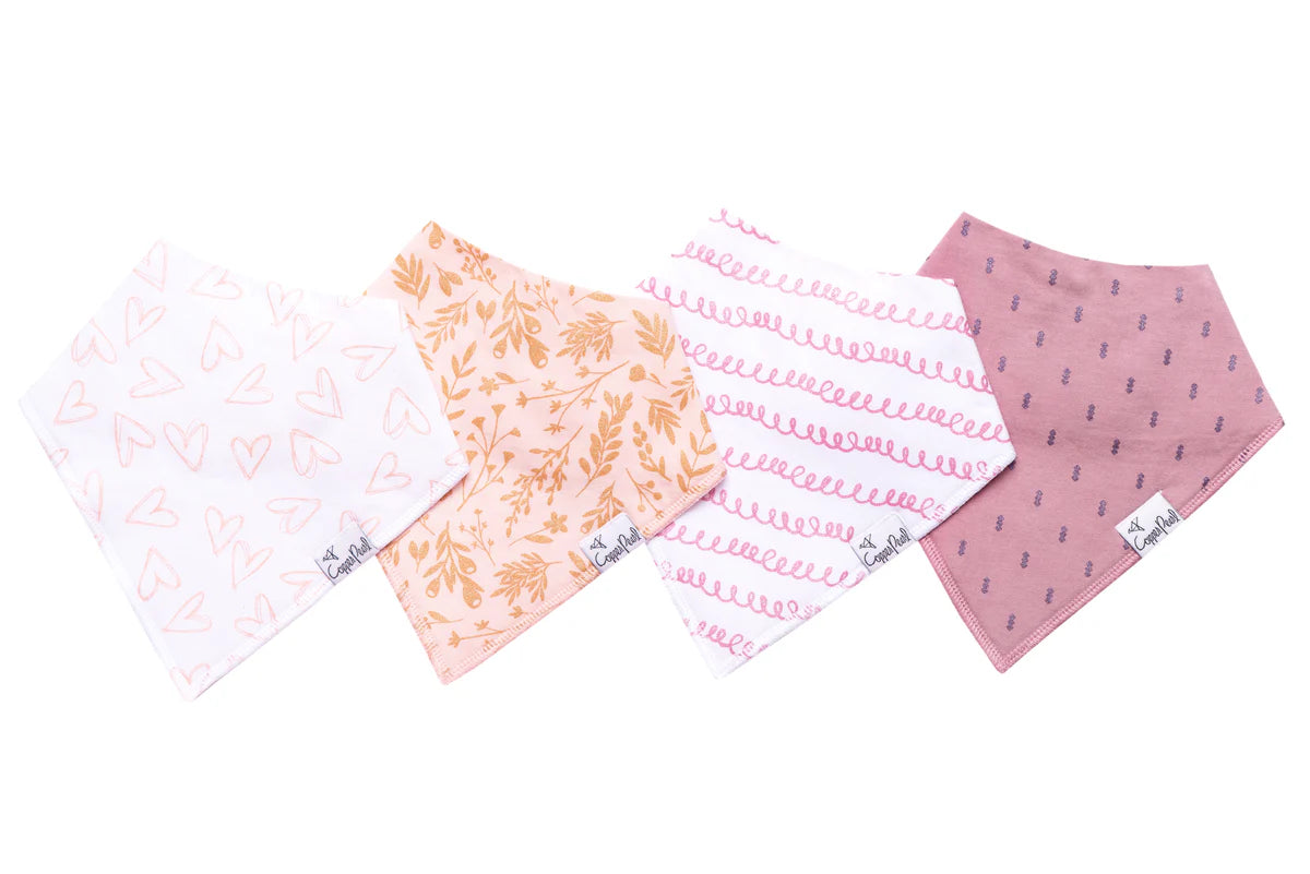 Lola Baby Bandana Bib Set (4-pack)