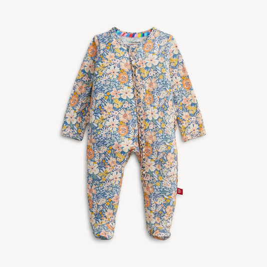Flora Modal Ruffle Footie