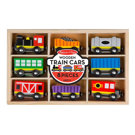 Magnetic Wooden Train Cars