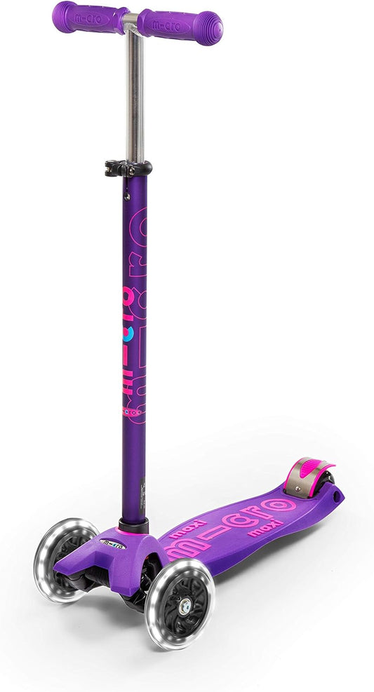 Micro Maxi LED Scooter: Purple: Ages 5 - 12