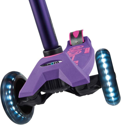 Micro Maxi LED Scooter: Purple: Ages 5 - 12