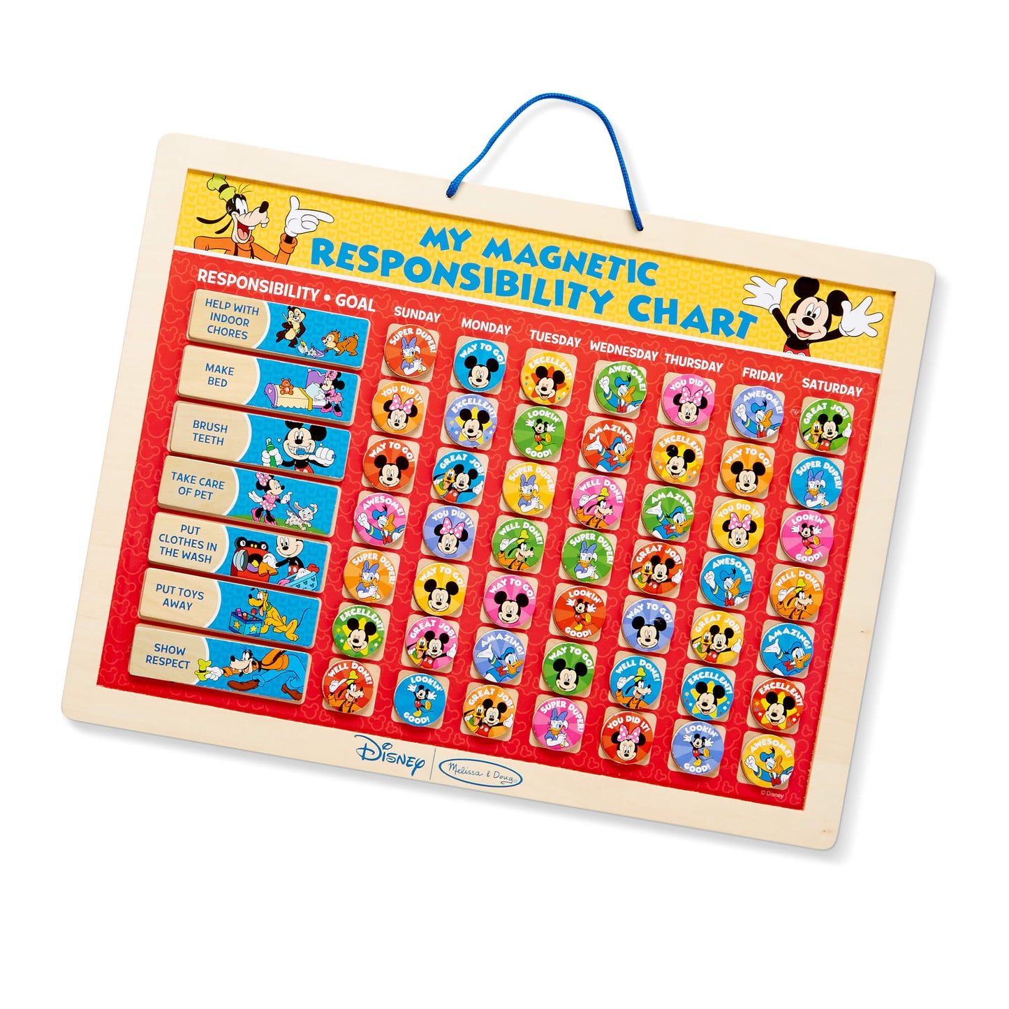 Mickey Mouse My Magnetic Responsibility Chart