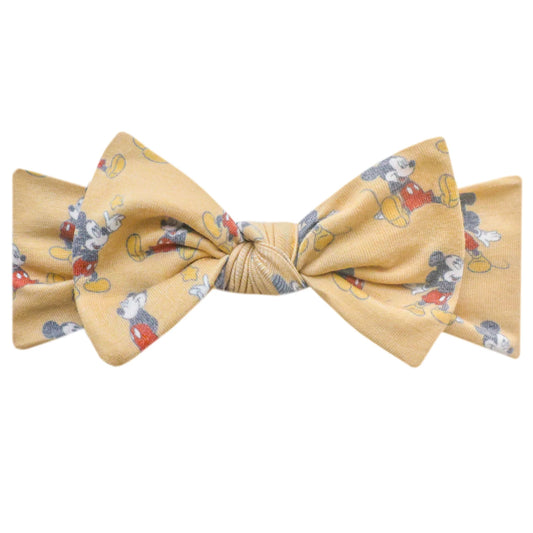 Mickey Mouse Knit Headband Bow