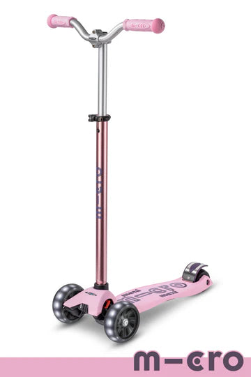 Micro Maxi Pro LED Scooter Rose Ages 5 - 12