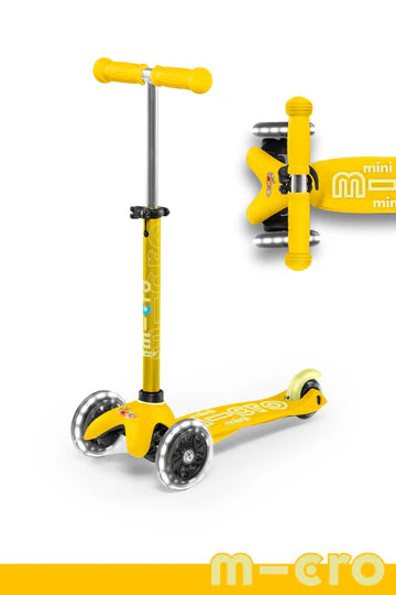 Micro Mini LED Scooter - Yellow: Ages 2 - 5