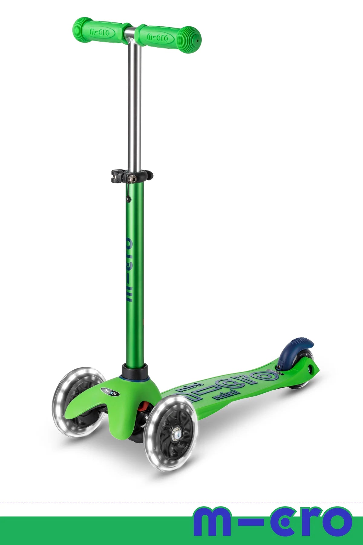 Micro Mini LED Scooter Green/Blue