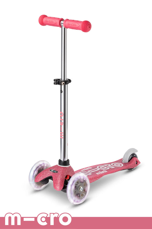 Micro Mini Glitter LED Scooter Fairy Glitter Pink