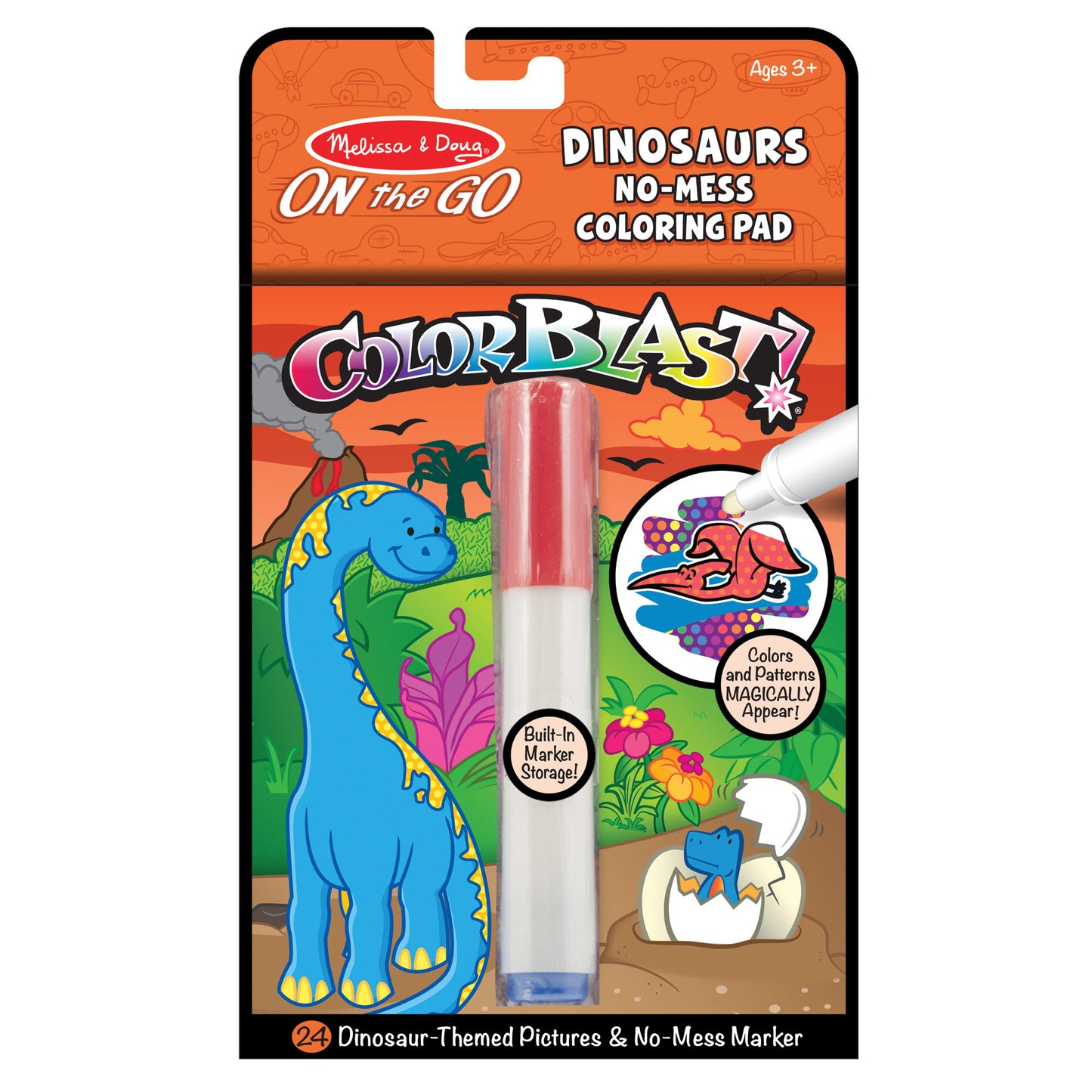 On the Go ColorBlast No-Mess Coloring Pad - Dinosaurs