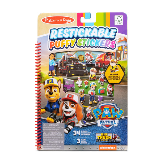 PAW Patrol Restickable Puffy Stickers - Big Pup Trucks