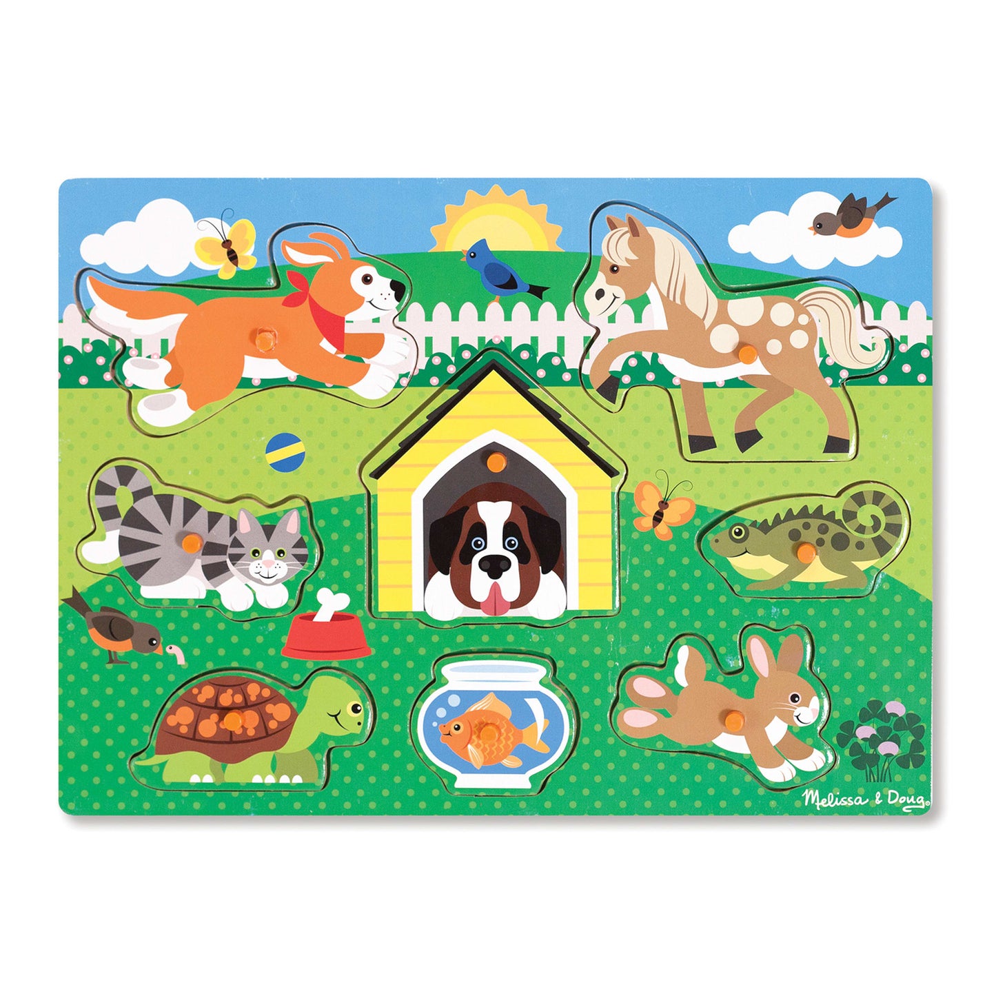 Pets Peg Puzzle - 8 Pieces