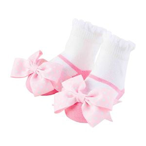 Pink Bow Mary Jane Socks