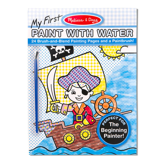 My First Paint With Water Kids' Art Pad With Paintbrush - Pirates,