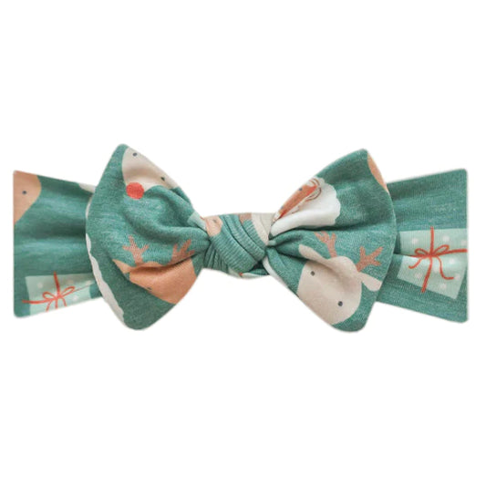 Prancer Knit Headband Bow