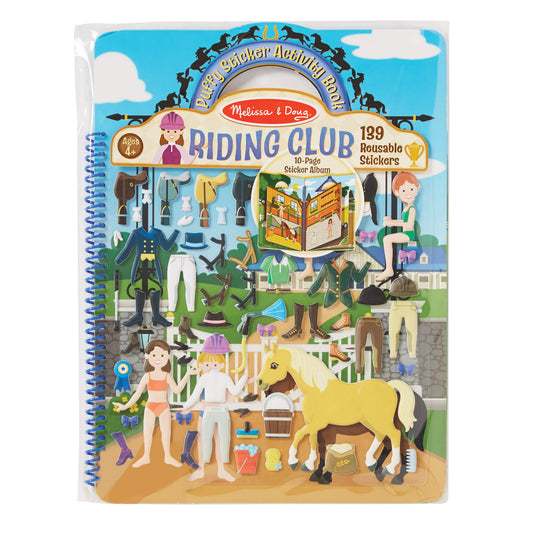 Puffy Sticker Activity Book - Riding Club