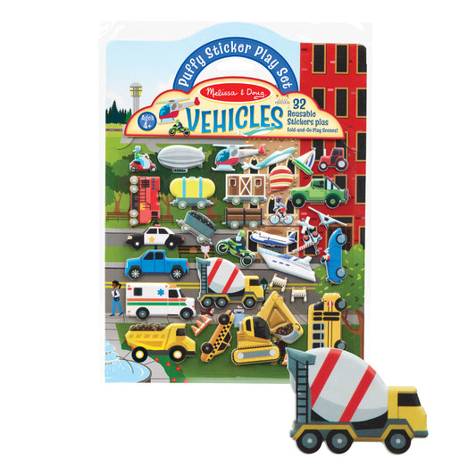 Puffy Sticker Play Set - Vehicles