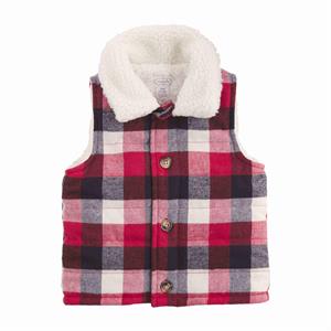 Quilted Plaid Vest