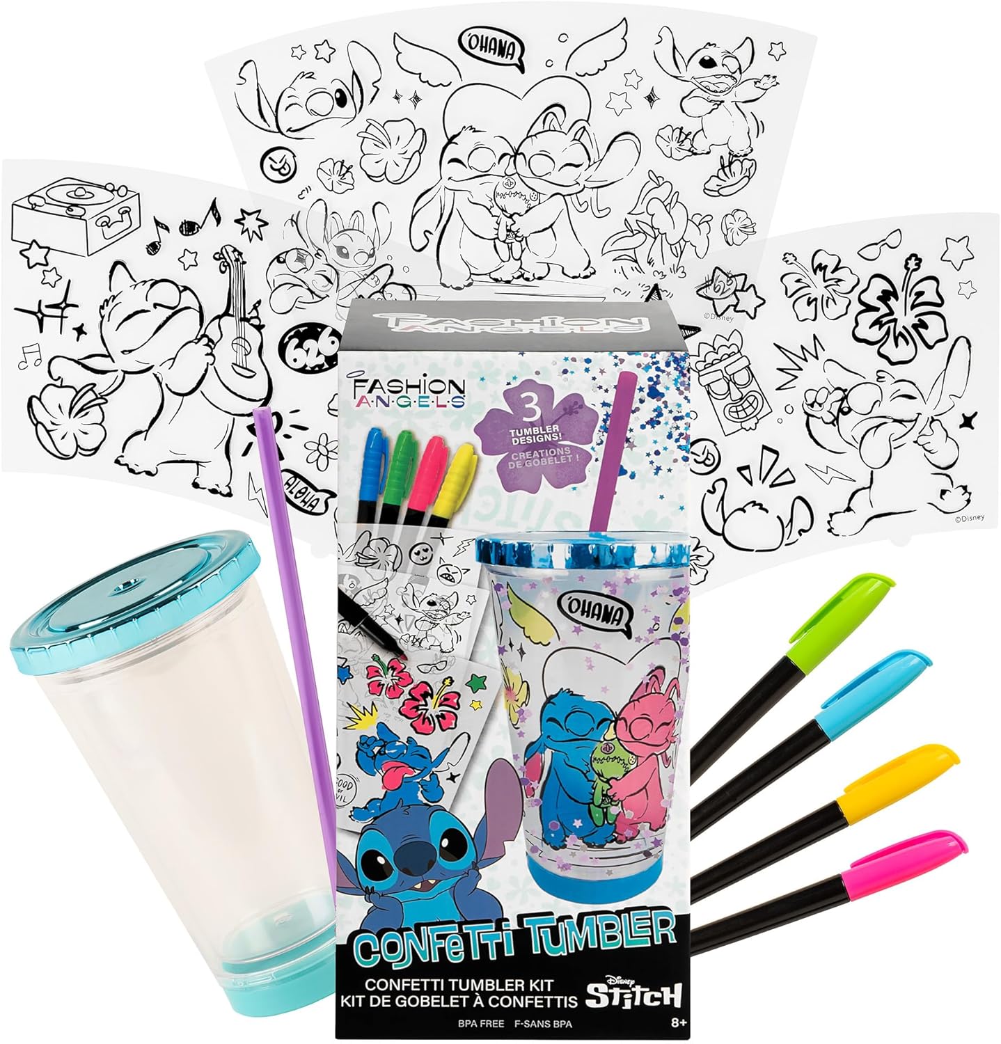 STITCH CONFETTI Tumbler Design Kit