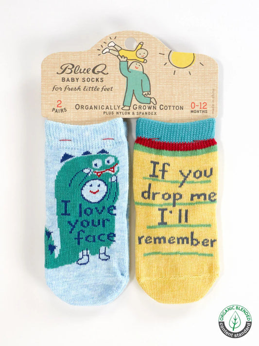 I Love Your Face/ If You Drop Me I'll Remember Baby Socks