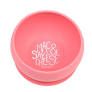 Say Mac and Cheese Suction Bowl-pink