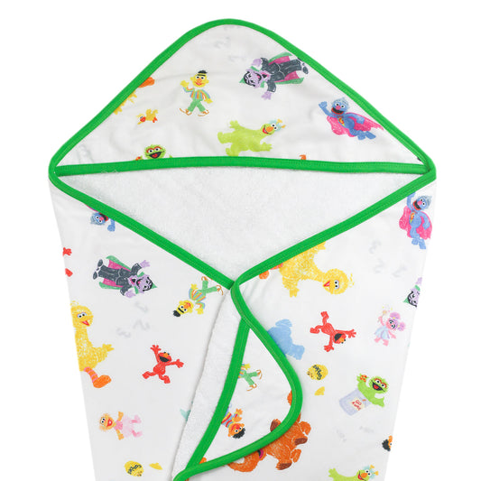 Sesame Friends Hooded Towel