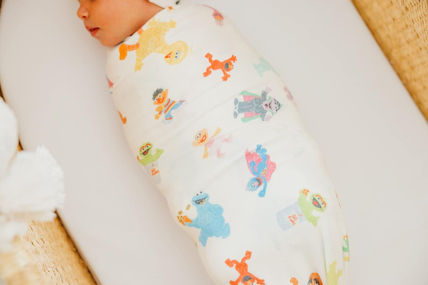 Sesame Knit Swaddle Blanket