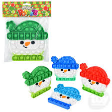 Snowman Bubble Poppers Assorted