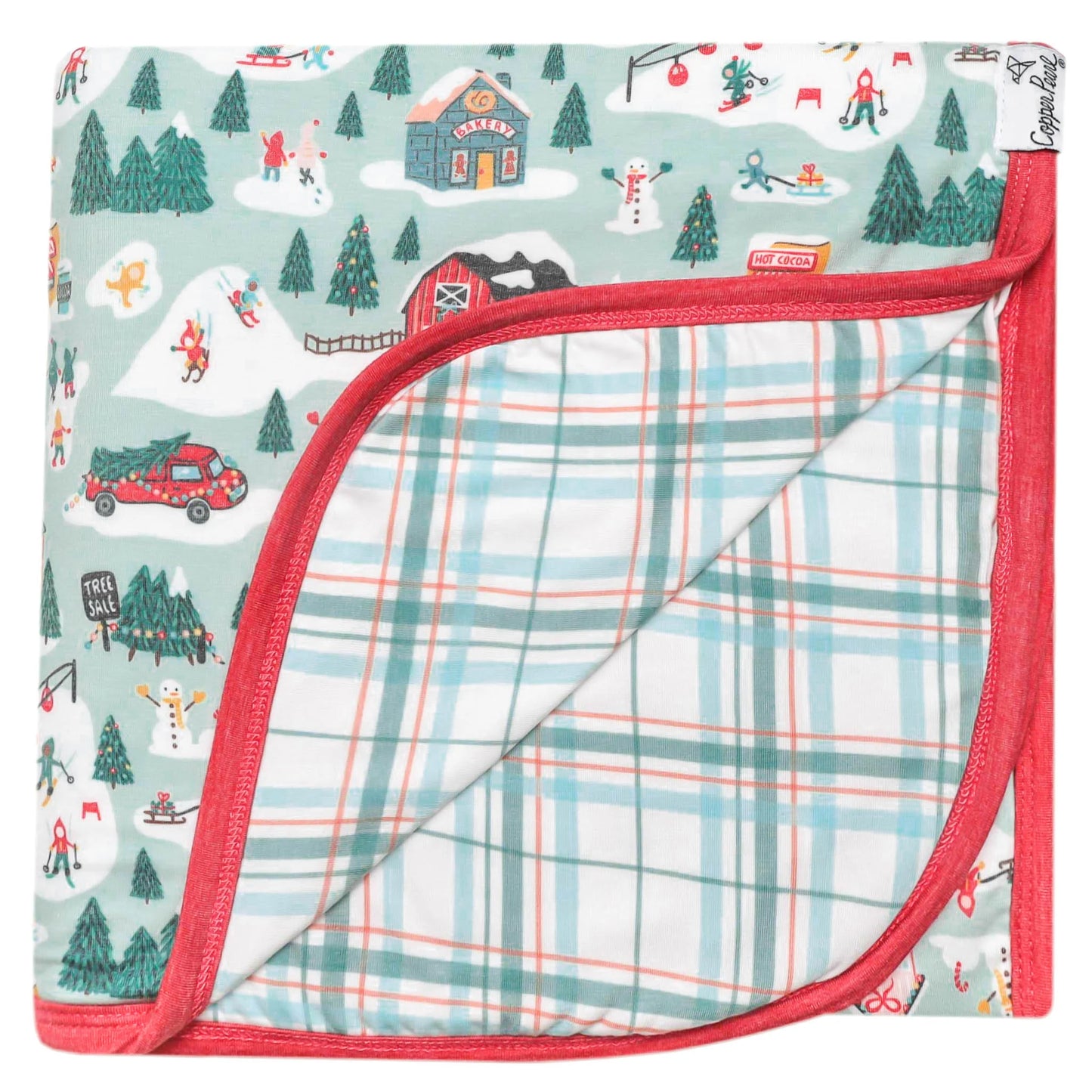 Snowy Slopes 3-Layer Stretchy Quilt