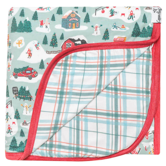 Snowy Slopes 3-Layer Stretchy Quilt