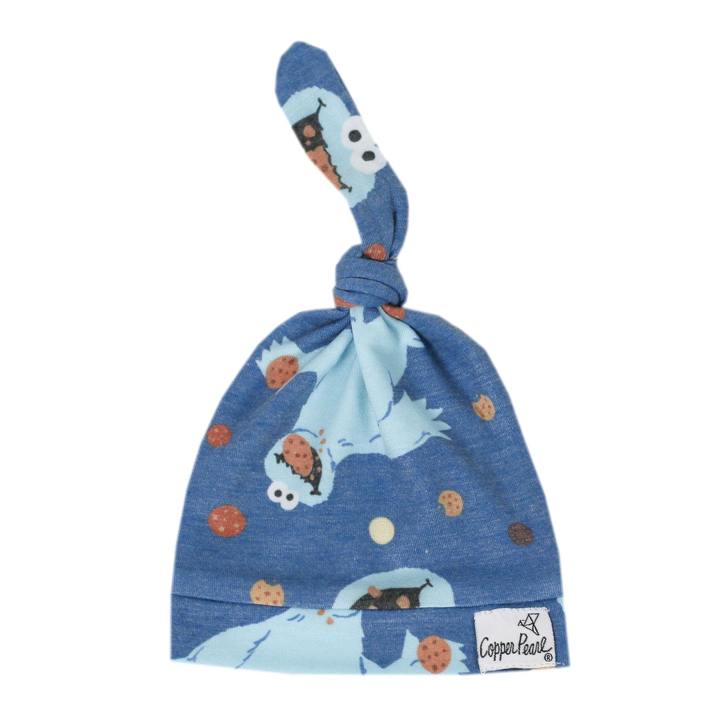 Cookie Monster knot hat