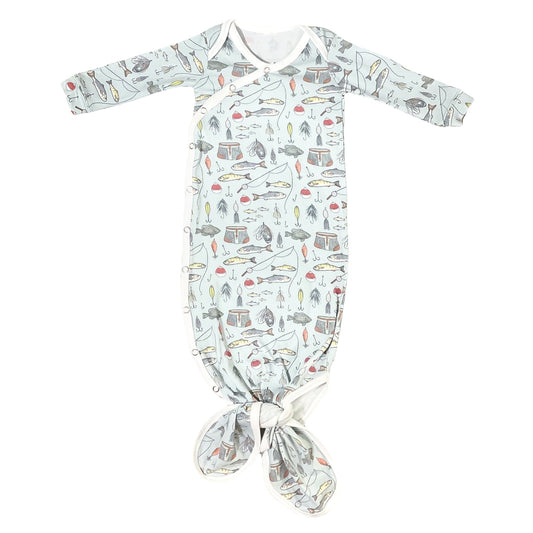 Trout Newborn Knotted Gown-newborn