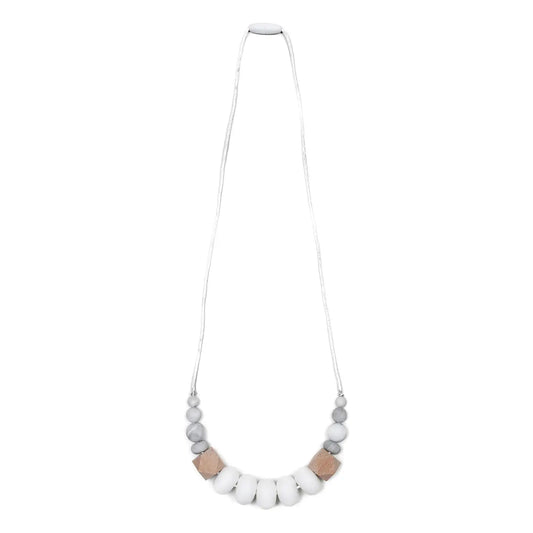 White Harper Teething Necklace