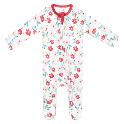 Noel  Zip-Up Footie Pajama