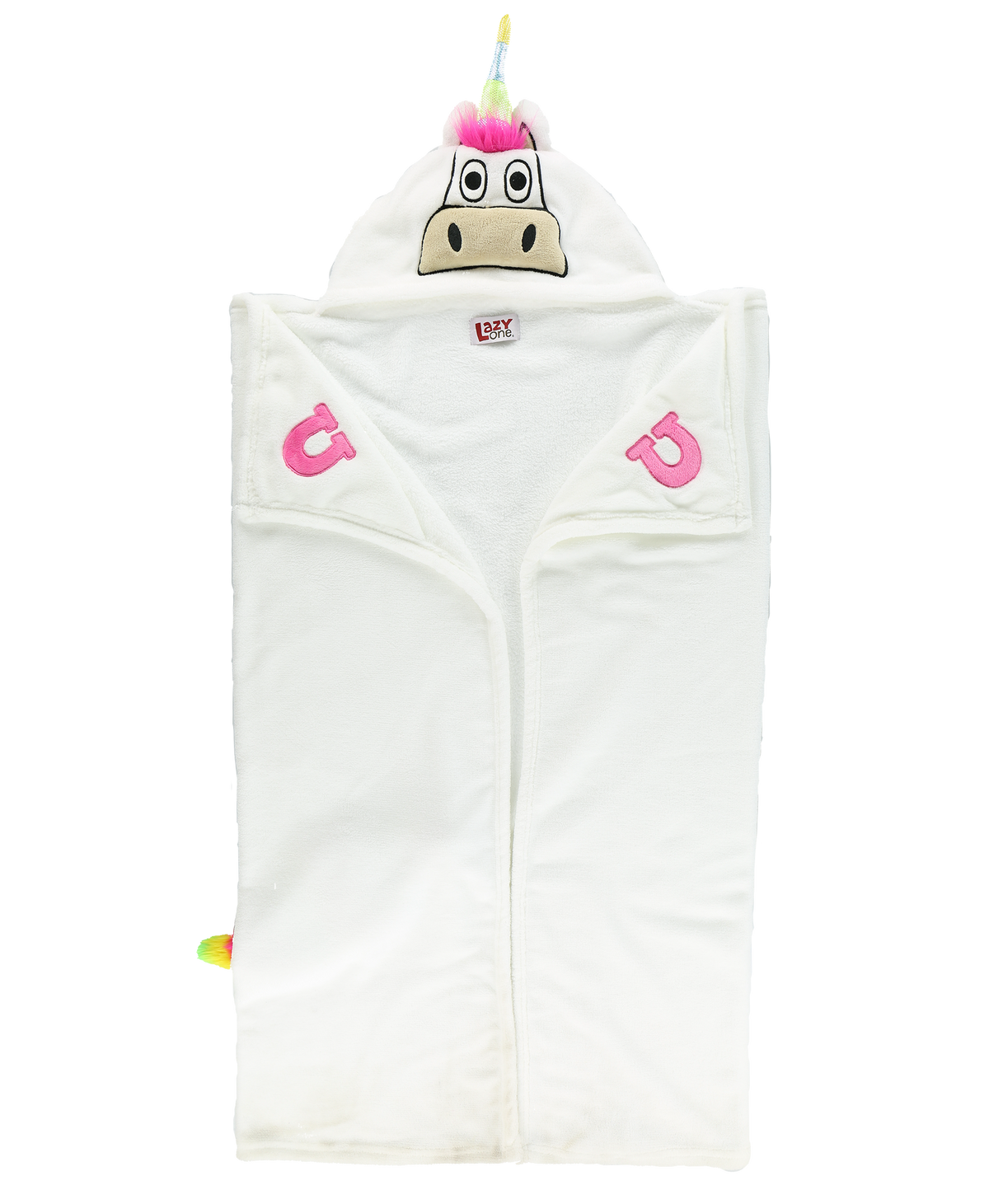 Wearable Hooded Fleece Blankets For Kids - Unicorn