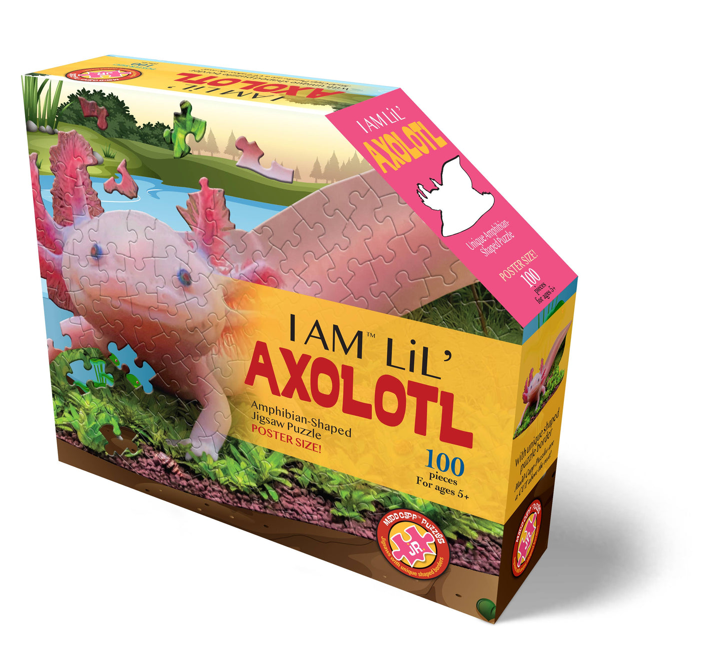 I AM 'LiL AXOLOTL 100 piece kids jigsaw puzzle - great gift!