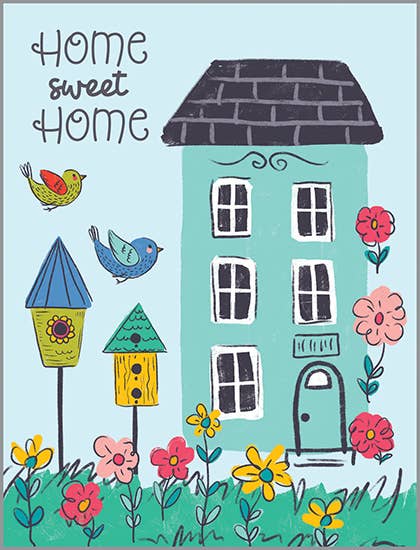 New Home Greeting Card - Home and Birds