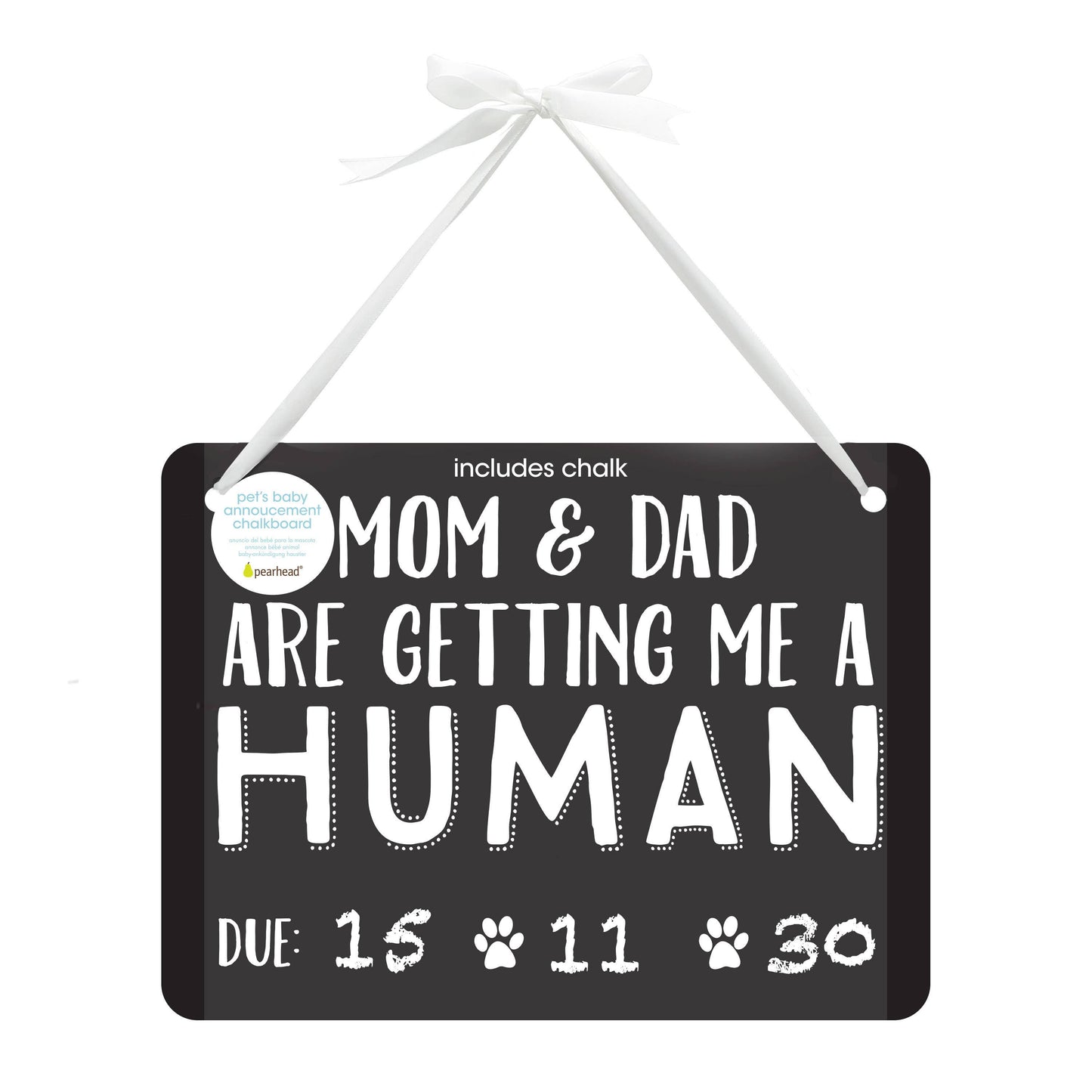 Pet's Baby Announcement Chalkboard